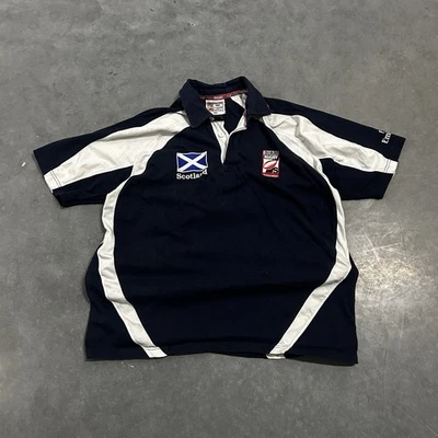 Scotland Dubai Rugby 7's Emirates Embroidered Polo Shirt Men's Medium - image 1 of 3