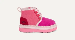 UGG Neumel Mashup Wildleder Stiefel rosa Kleinkinder Größe 12 90 $ - Bild 1 von 14