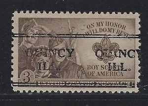 DLE Precancels - IL - Quincy - 995-241 - 3¢ Boy Scouts of America - Picture 1 of 2