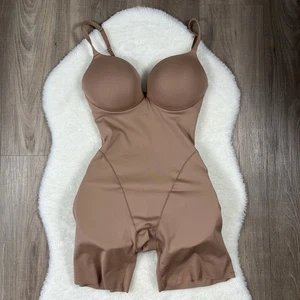 Skims push-up butt enhancing padded mid thigh bodysuit M Medium Tan Nude - Picture 1 of 8