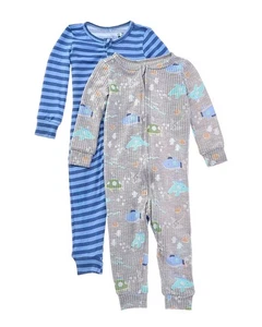 Only Boys 2Pk Soft & Cozy Blanket Sleeper - Picture 1 of 4