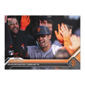 Blake Sabol - 2023 MLB TOPPS NOW Card 62 - RC Rookie 434 First HR Home Run - Picture 1 of 2