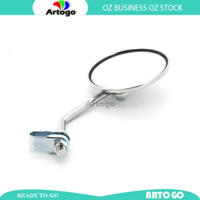 "Espejo retrovisor vástago largo R/L manual 7/8"" abrazadera ajuste Yamaha YDS3C 1965 1966" Foto 1 de 3