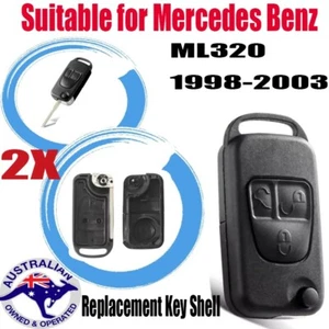 2Xfor 1998-2003 for Mercedes-Benz ML320 Key Replacement Remote Case/Shell/Blank - Picture 1 of 5