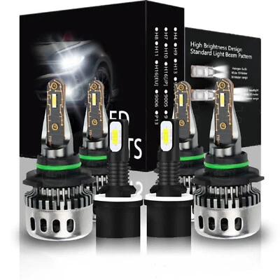 Kit combinado de faros LED + luz antiniebla 6 piezas para Chevy K2500 K3500 1999 2000 Foto 1 de 4