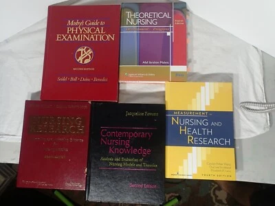 5 Total Hardcover Nursing Research Knowledge Physical Theoretical Research Books - Image 1 of 4