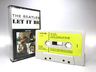 The Beatles LET IT BE Cassette TC-PCS7096 *UK 1ST ISSUE 1970* GREEN PAPER LABELS - Image 1 of 4