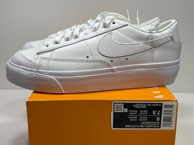 Nike Blazer Low Platform White Women's  DJ0292 100 SIZE W-9 M-7.5 - Image 1 of 4