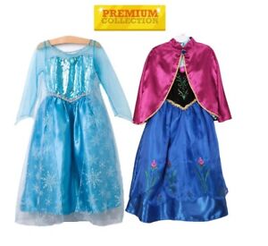PREMIUM Frozen Elsa Anna Costume Girls Birthday Disney Inspired Dress AUSTRALIA