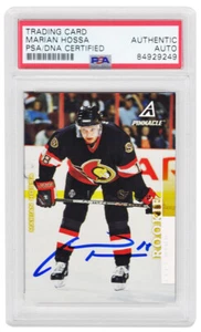 Marian Hossa Signed Senators 1997 Pinnacle Rookie Card #17 - (PSA Encapsulated) - Picture 1 of 2