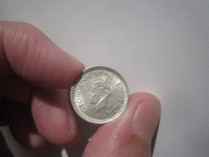 NICE GRADE 1944 INDIA 1/4 RUPEE - Picture 1 of 2