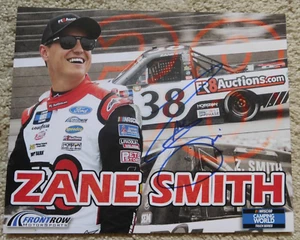 Tarjeta de héroe de carreras NASCAR autografiada firmada por Zane Smith foto 8x10 2022 - Imagen 1 de 2