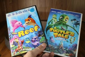 LOT - The Reef (2007) + A Turtle’s Tale Sammy’s Adventure (2009) DVD Rated G - Imagen 1 de 3