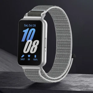 Nylon Strap Adjustable Bracelet Watchband for Samsung Galaxy Fit 3 (Grey) - Zdjęcie 1 z 7