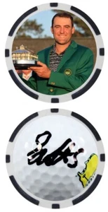 Scottie Scheffler - 2022 MASTERS CHAMPION - POKER CHIP/BALL MARKER *SIGNED*** - Picture 1 of 2