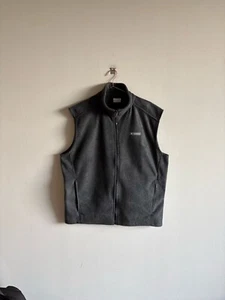 Chaleco Columbia Hombre Manga Menos Con Cuello Cremallera Frontal Negro Talla Grande - Imagen 1 de 7
