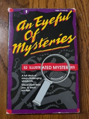 MINDWARE * 1995 * UM OLHO CHEIO DE MISTÉRIOS * 52 Ill. Chinelo Mysteries & Mirror - Imagem 1 de 3