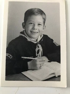 Boy Scouts School photo Ring Book Uniform D3 - Picture 1 of 4