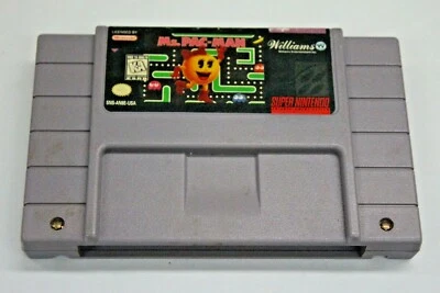 Ms. Pac-Man Super Nintendo Game Tested And Works 1992 - Image 1 of 2