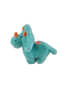 Blue Triceratops Dinosaur Plush Pet Walking Toy 6” Walks & Roars - Picture 1 of 5