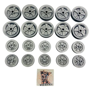 20 Knex Hubs Pulleys Wheels Gray/Silver Small & Large Sizes - K'nex Parts - Picture 1 of 5