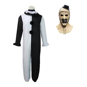 Disfraz de payaso de Halloween para hombre Terrifier Art the Clown con máscara para adulto - Imagen 1 de 4