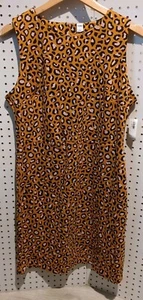Old Navy Dress Large Sleeveless Cheetah Print Brown Summer - Picture 1 of 8