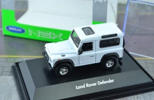 Welly Land Rover Defender 4X4 SUV Diecast Metal White 1:87 Scale - Picture 1 of 3