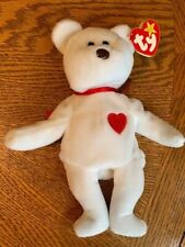 RETIRED Ty Beanie Baby VALENTINO Bear TAG ERRORS 93/94MINT BROWN NOSE RARE