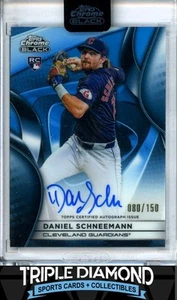 Topps 2025 cromo negro Daniel Schneemann novato automático azul refr #080/150 G341 - Imagen 1 de 2