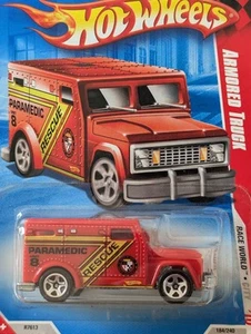 Hot Wheels 2010 Armored Truck #184 Red - Picture 1 of 1