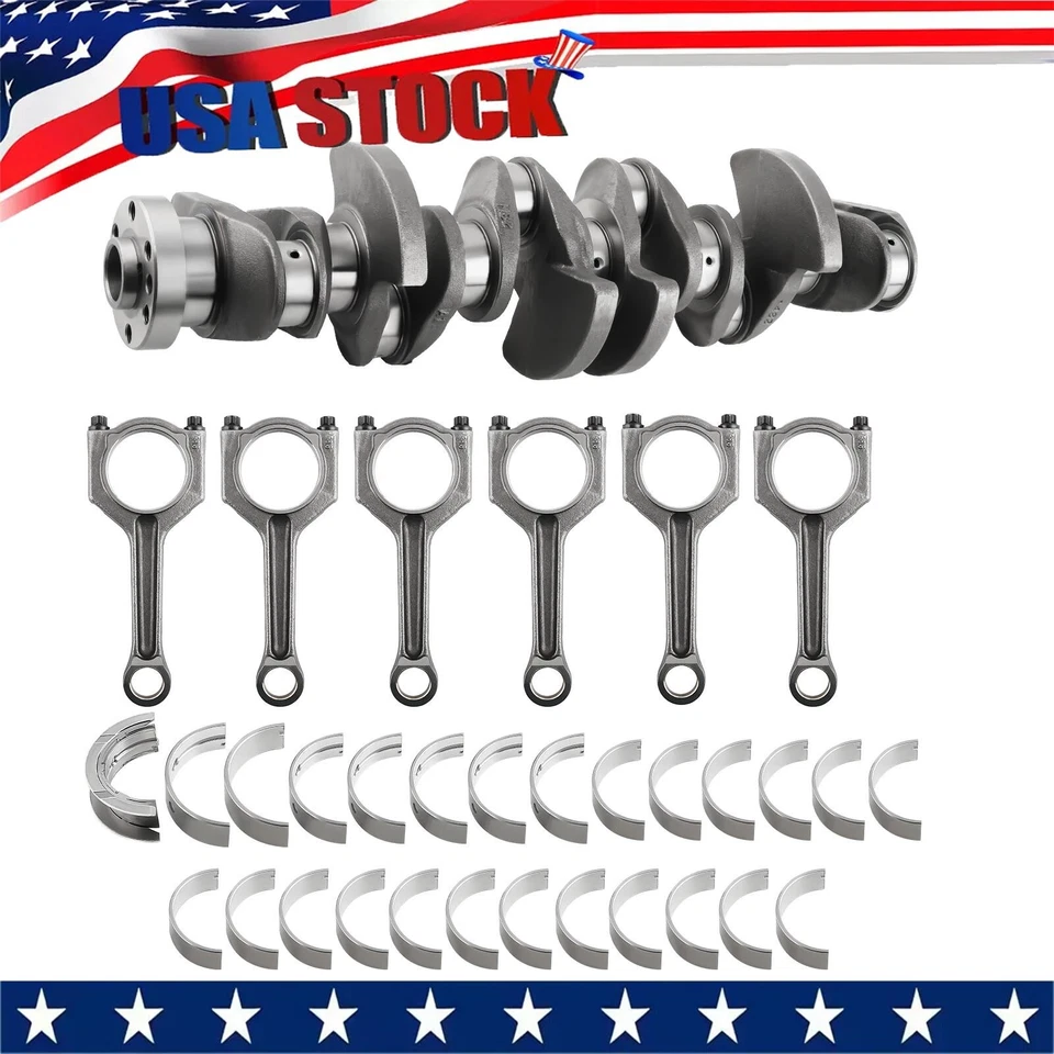 For BMW 535i X3 X6 3.0L N55B30A Engine Crankshaft Main Bearings Con Rod Set - Image 1 of 4