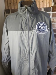 New York Yankees 25th Windbreaker Jacket Sz XL Columbia W/Hood In The Collar A+  - Picture 1 of 18