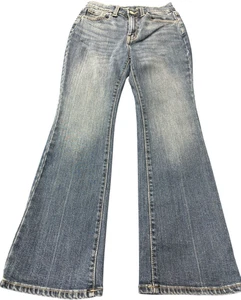Vintage Style Flare Jeans Old Navy Built in Tough Stretch Denim Girls Size 14 - Picture 1 of 11