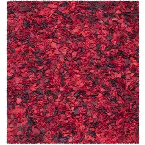 Shag & Flokati Rug - Rio Shag Polyester -Red/Multi - Picture 1 of 1