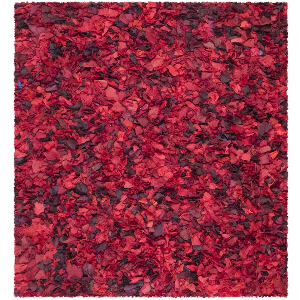 Shag & Flokati Rug - Rio Shag Polyester -Red/Multi - Image 1 of 1