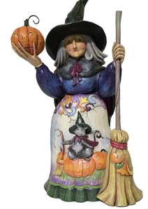 Heartwood Creek Jim Shore WITCH Figurine Bewitched Halloween 9.5" 2009 SIGNED - Picture 1 of 6