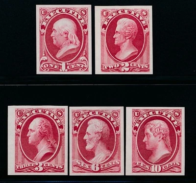 UNITED STATES (US) O10-O14P3 EXECUTIVE VF INDIA PROOF SET - Image 1 of 2