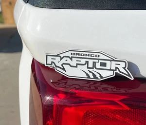 Raptor Angry Dino Claws Car  Acrylic Fender Car Badge Emblem SUV Truck 4x4 Decal - Picture 1 of 6