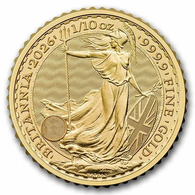 2026 Great Britain 1/10 oz Gold Britannia BU - Image 1 of 4