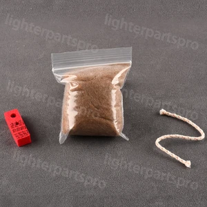 Camel Hair Wadding, Copper Wire Cotton Wick, and Felt Pad for Zippo Lighters - Picture 1 of 22