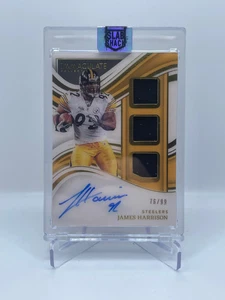 2023 PANINI IMMACULATE JAMES HARRISON TRIPLE PATCH AUTO /99 - Picture 1 of 2