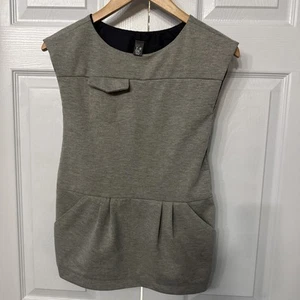 Zara Kids Girls Dress Grey With front pockets Size 7/8 Spain Fully Lined EUC - Picture 1 of 7