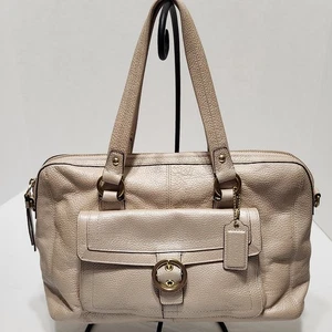 Coach Penelope Satchel Schultertasche F19129 Champagner Pebbled Leder - Bild 1 von 20