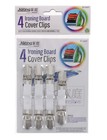 4PK Ironing Board Cover Clips Set Elastic Straps Laundry Brace Bed Sheets