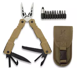 K25 Tactical Multi-Tool Pliers with Sheath and Various Screwdriver Bits - Picture 1 of 11