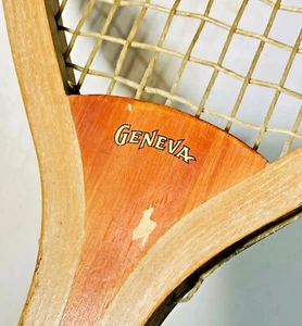  Spalding "Geneva" Antique Youth Tennis Racquet - c1905 - was Jeanne Cherry's - Picture 1 of 12