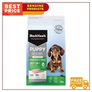 Black Hawk Puppy Food Original 3kg Chicken and rice Small Breed Dog Dry Food - Picture 1 of 2