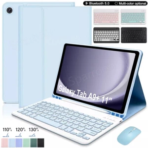 For Samsung Galaxy Tab A9 Plus 11 inch 2023 Tablet Bluetooth Keyboard Case Mouse - Picture 1 of 55