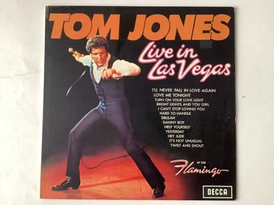 Tom Jones: Live in Las Vegas, Vinyl Record LP  (Decca 1969 Mono) - Image 1 of 4